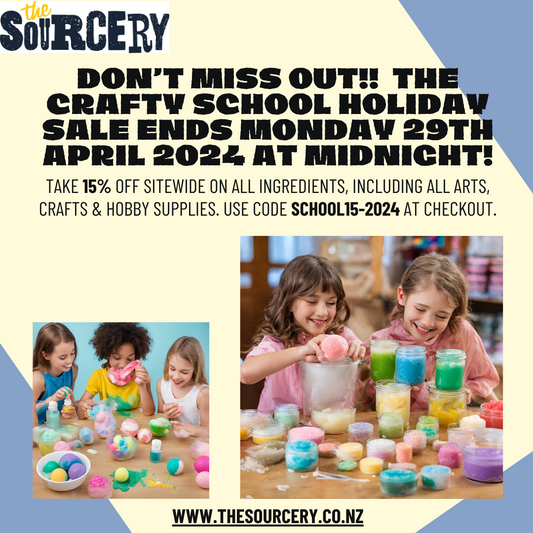 Ending soon - the crafty school holiday sale!