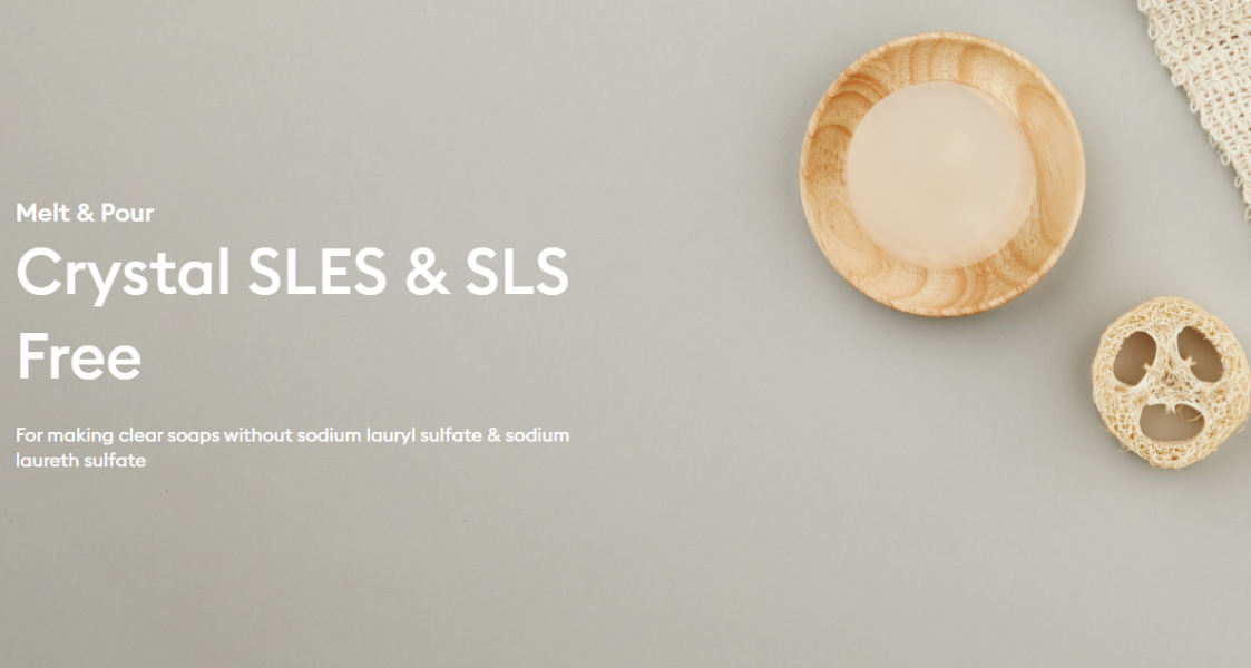 Crystal SLES & SLS-free Melt and Pour soap base 1kg